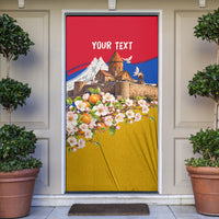 Personalized Armenia Heritage Door Cover Ararat Monastery Rising In Freedom Patriotic Doves
