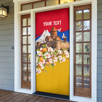 Personalized Armenia Heritage Door Cover Ararat Monastery Rising In Freedom Patriotic Doves