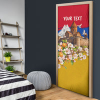 Personalized Armenia Heritage Door Cover Ararat Monastery Rising In Freedom Patriotic Doves