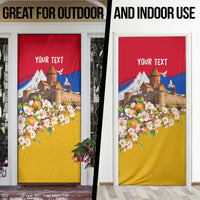 Personalized Armenia Heritage Door Cover Ararat Monastery Rising In Freedom Patriotic Doves