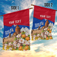 Personalized Armenia Heritage Garden Flag Ararat Monastery Rising In Freedom Patriotic Doves
