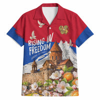 Personalized Armenia Heritage Hawaiian Shirt Ararat Monastery Rising In Freedom Patriotic Doves