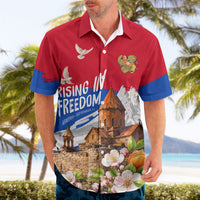 Personalized Armenia Heritage Hawaiian Shirt Ararat Monastery Rising In Freedom Patriotic Doves