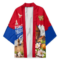 Personalized Armenia Heritage Kimono Ararat Monastery Rising In Freedom Patriotic Doves