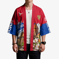 Personalized Armenia Heritage Kimono Ararat Monastery Rising In Freedom Patriotic Doves