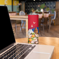 Personalized Armenia Heritage Skinny Tumbler Ararat Monastery Rising In Freedom Patriotic Doves