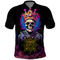 King Skeleton Polo Shirt I Do What I Want - Wonder Print Shop