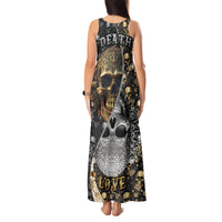 Skull Pattern Tank Maxi Dress Love and Death - Wonder Print Shop