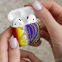 Campione d’Italia AirPods Case with Yellow Purple Star Design and Town Crest - Wonder Print Shop