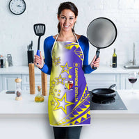 Campione d’Italia Apron with Yellow Purple Star Design and Town Crest - Wonder Print Shop