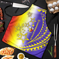 Campione d’Italia Apron with Yellow Purple Star Design and Town Crest - Wonder Print Shop