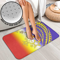 Campione d’Italia Bathroom Set with Yellow Purple Star Design and Town Crest - Wonder Print Shop