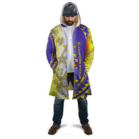 Campione d’Italia Cloak with Yellow Purple Star Design and Town Crest - Wonder Print Shop