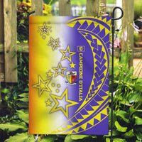 Campione d’Italia Garden Flag with Yellow Purple Star Design and Town Crest - Wonder Print Shop
