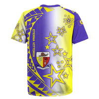 Campione d’Italia Rugby Jersey with Yellow Purple Star Design and Town Crest - Wonder Print Shop