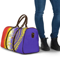 Campione d’Italia Travel Bag with Yellow Purple Star Design and Town Crest - Wonder Print Shop