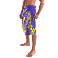 Campione d’Italia Lavalava with Yellow Horse Graphic and Purple Flame Crest - Wonder Print Shop