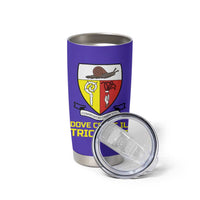 Campione d’Italia Tumbler Cup with Yellow Horse Graphic and Purple Flame Crest - Wonder Print Shop