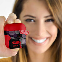 Zapatista Territories AirPods Case Mexico with EZLN Masked Face and Floral - Wonder Print Shop