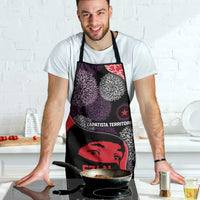 Zapatista Territories Apron Mexico with EZLN Masked Face and Floral - Wonder Print Shop