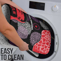 Zapatista Territories Bathroom Set Mexico with EZLN Masked Face and Floral - Wonder Print Shop