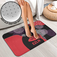 Zapatista Territories Bathroom Set Mexico with EZLN Masked Face and Floral - Wonder Print Shop