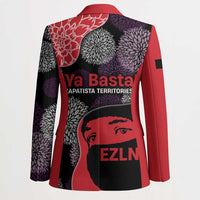Zapatista Territories Blazer Mexico with EZLN Masked Face and Floral - Wonder Print Shop