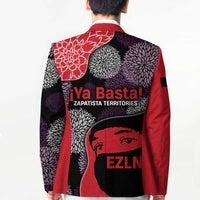 Zapatista Territories Blazer Mexico with EZLN Masked Face and Floral - Wonder Print Shop