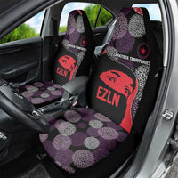 Zapatista Territories Car Seat Cover Mexico with EZLN Masked Face and Floral - Wonder Print Shop