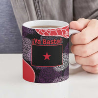 Zapatista Territories Ceramic Mug Mexico with EZLN Masked Face and Floral - Wonder Print Shop