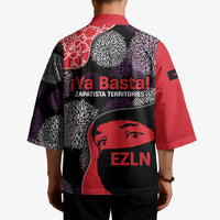 Zapatista Territories Kimono Mexico with EZLN Masked Face and Floral - Wonder Print Shop