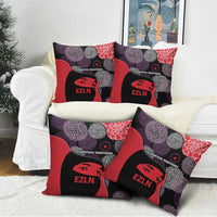 Zapatista Territories Pillow Cover Mexico with EZLN Masked Face and Floral - Wonder Print Shop
