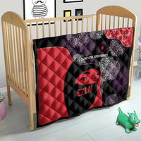 Zapatista Territories Quilt Mexico with EZLN Masked Face and Floral - Wonder Print Shop