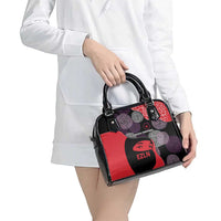 Zapatista Territories Shoulder Handbag Mexico with EZLN Masked Face and Floral - Wonder Print Shop