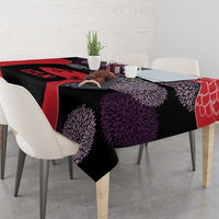 Zapatista Territories Tablecloth Mexico with EZLN Masked Face and Floral - Wonder Print Shop