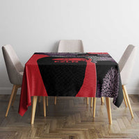 Zapatista Territories Tablecloth Mexico with EZLN Masked Face and Floral - Wonder Print Shop