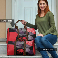 Zapatista Territories Travel Bag Mexico with EZLN Masked Face and Floral - Wonder Print Shop