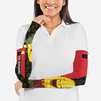 Zapatista Territories Arm Sleeves Mexico with Corn Graphic and Indigenous Pattern Semillas de Libertad - Wonder Print Shop