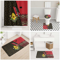 Zapatista Territories Bathroom Set Mexico with Corn Graphic and Indigenous Pattern Semillas de Libertad - Wonder Print Shop