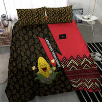 Zapatista Territories Bedding Set Mexico with Corn Graphic and Indigenous Pattern Semillas de Libertad - Wonder Print Shop
