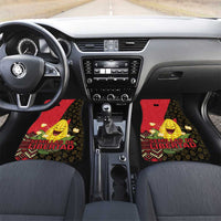 Zapatista Territories Car Mats Mexico with Corn Graphic and Indigenous Pattern Semillas de Libertad - Wonder Print Shop