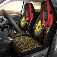 Zapatista Territories Car Seat Cover Mexico with Corn Graphic and Indigenous Pattern Semillas de Libertad - Wonder Print Shop