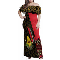 Zapatista Territories Family Matching Off Shoulder Maxi Dress and Hawaiian Shirt Mexico with Corn Graphic and Indigenous Pattern Semillas de Libertad - Wonder Print Shop