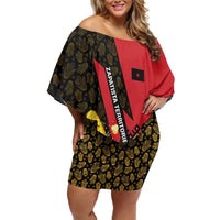 Zapatista Territories Family Matching Off Shoulder Short Dress and Hawaiian Shirt Mexico with Corn Graphic and Indigenous Pattern Semillas de Libertad - Wonder Print Shop