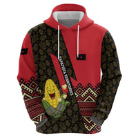 Zapatista Territories Hoodie Mexico with Corn Graphic and Indigenous Pattern Semillas de Libertad - Wonder Print Shop