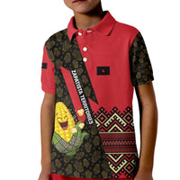 Zapatista Territories Kid Polo Shirt Mexico with Corn Graphic and Indigenous Pattern Semillas de Libertad - Wonder Print Shop