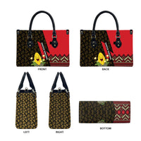 Zapatista Territories Leather Bag Mexico with Corn Graphic and Indigenous Pattern Semillas de Libertad - Wonder Print Shop