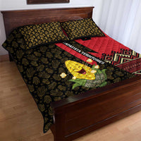 Zapatista Territories Quilt Bed Set Mexico with Corn Graphic and Indigenous Pattern Semillas de Libertad - Wonder Print Shop