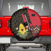 Zapatista Territories Spare Tire Cover Mexico with Corn Graphic and Indigenous Pattern Semillas de Libertad - Wonder Print Shop