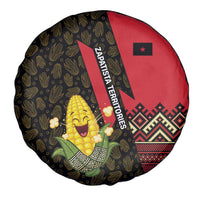 Zapatista Territories Spare Tire Cover Mexico with Corn Graphic and Indigenous Pattern Semillas de Libertad - Wonder Print Shop